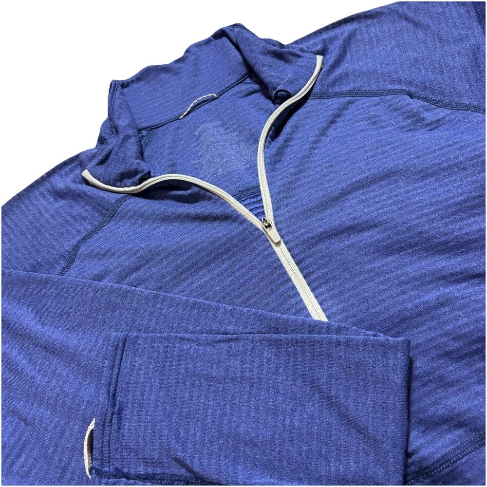 Patagonia Women's XL Purple Capilene 4 Grid Fleece Y2K Gorpcore Zip Neck